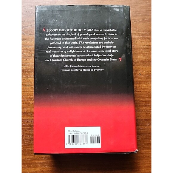 Bloodline of the Holy Grail The Hidden Lineage of Jesus Revealed L. Gardner HCDJ - Picture 2 of 14